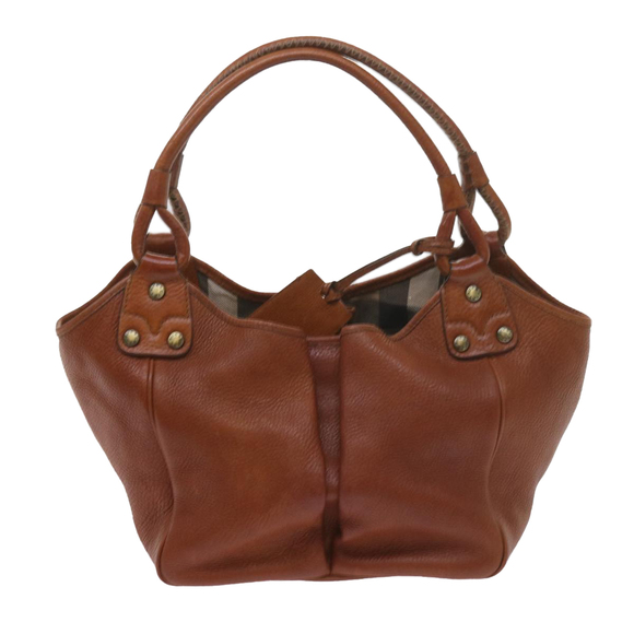 BURBERRY Shoulder Bag Leather Brown Auth yk9592 - Picture 13 of 16